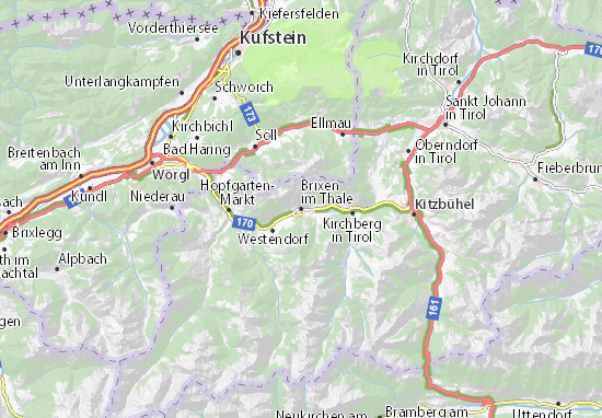 Karte Stadtplan Brixen im Thale
