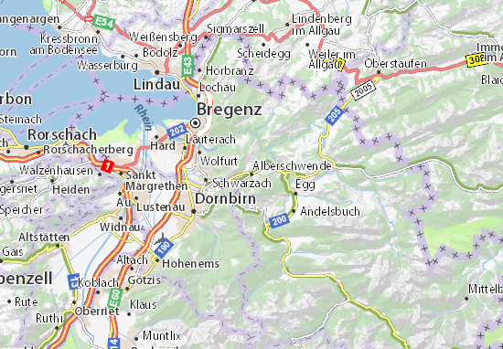 Alberschwende Map