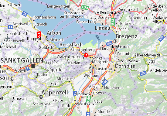 Mapa Walzenhausen