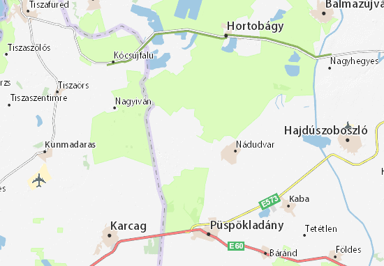 Mihályhalma Map