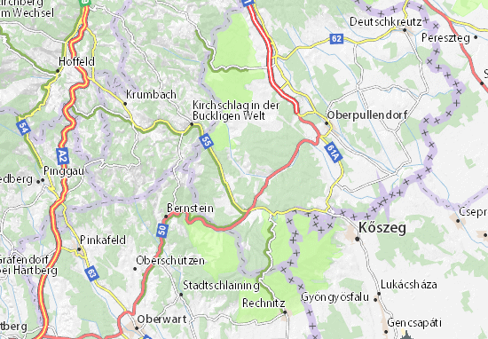 Karte Stadtplan Unterrabnitz