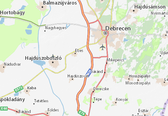 Karte Stadtplan Horváthtanya