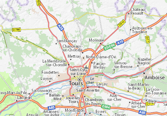 Karte Stadtplan Notre-Dame-d&#x27;Oé