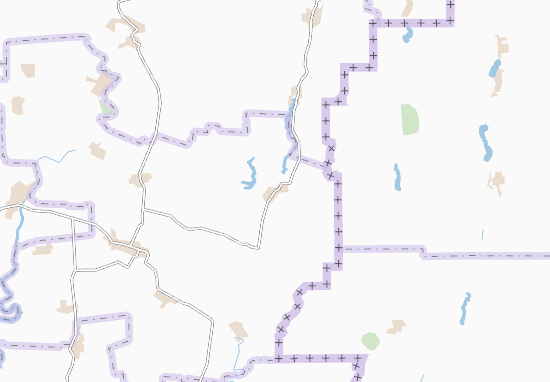 Kaart Plattegrond Kuznetsovo-Mykhailivka