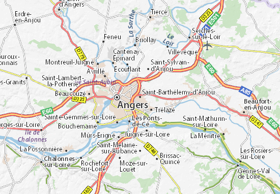 Carte-Plan Saint-Barthélemy-d&#x27;Anjou