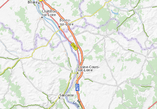 Kaart Plattegrond La Celle-sur-Loire