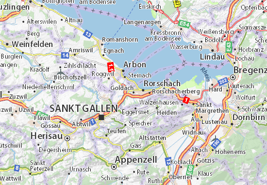 Karte Stadtplan Goldach