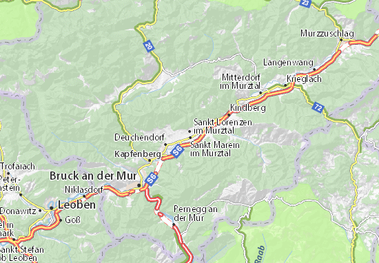 Carte-Plan Sankt Lorenzen im Mürztal