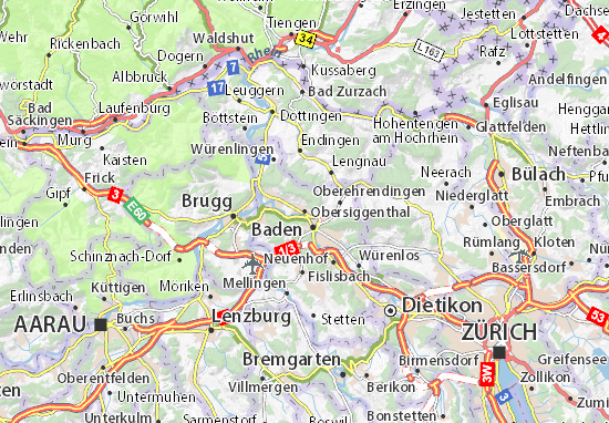 Mapa Obersiggenthal