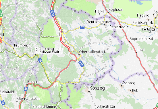 Karte Stadtplan Oberpullendorf
