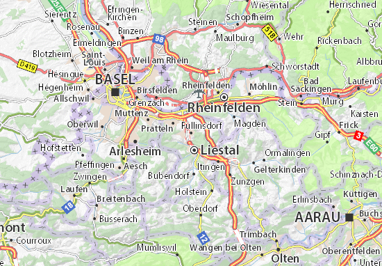 Kaart Plattegrond Füllinsdorf
