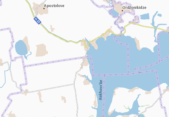 Kaart Plattegrond Novovorontsovka