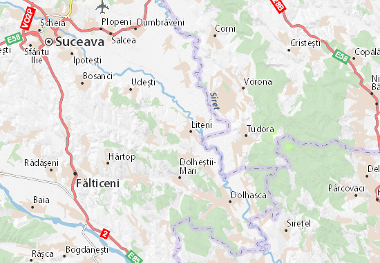 Liteni Map