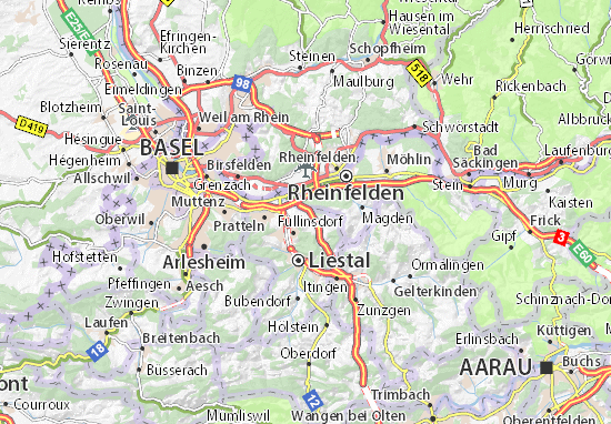 Karte Stadtplan Giebenach