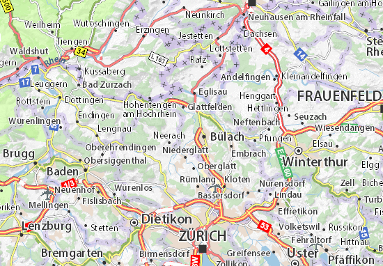 Karte Stadtplan Hochfelden
