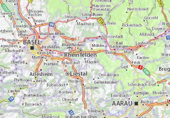 Karte Stadtplan Magden