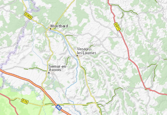 Mapa Alise-Sainte-Reine