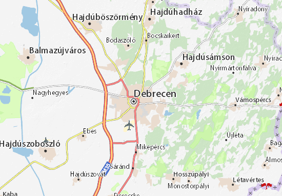 Debrecen Map