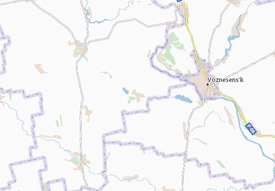 Kaart Plattegrond Kozubivka
