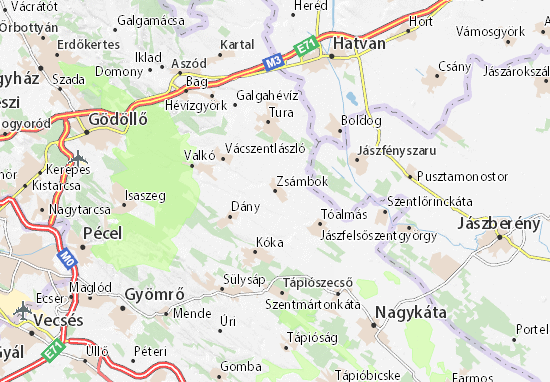 Zsámbok Map