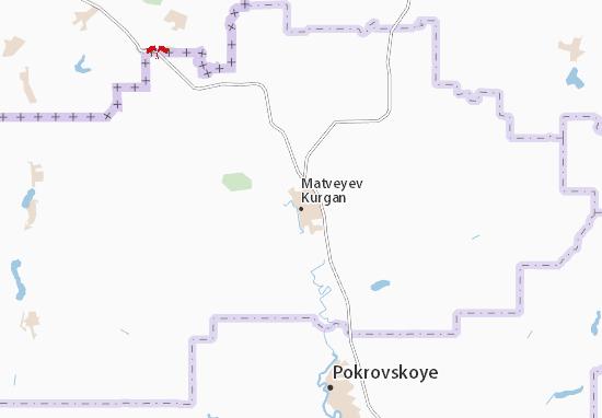Kaart Plattegrond Matveyev Kurgan