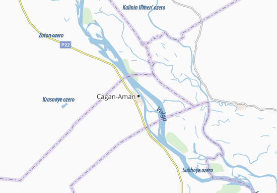 Kaart Plattegrond Cagan-Aman