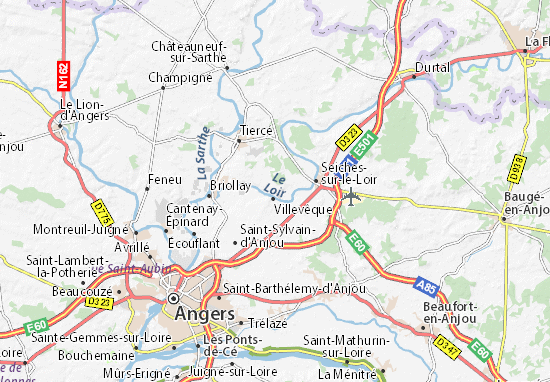 Karte Stadtplan Soucelles