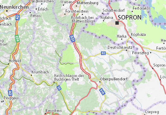 Mapa Weppersdorf