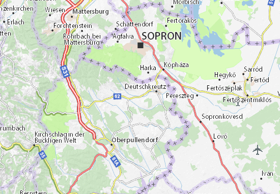 Karte Stadtplan Unterpetersdorf