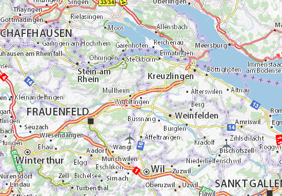 Karte Stadtplan Wigoltingen