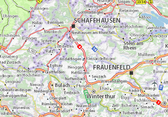 Karte Stadtplan Kleinandelfingen