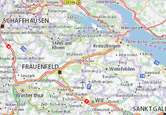 Karte Stadtplan Müllheim