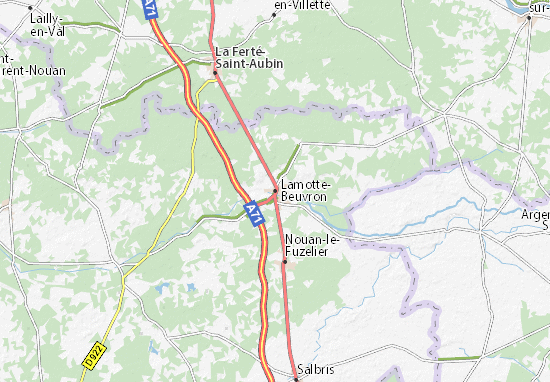 Mapa Lamotte-Beuvron