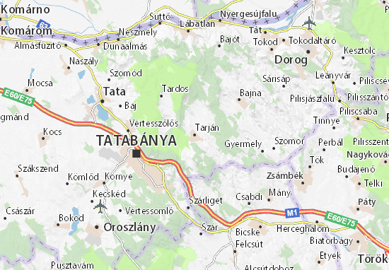 Tarján Map