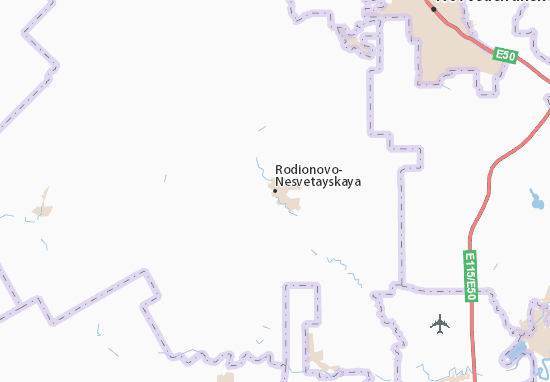 Kaart Plattegrond Rodionovo-Nesvetayskaya