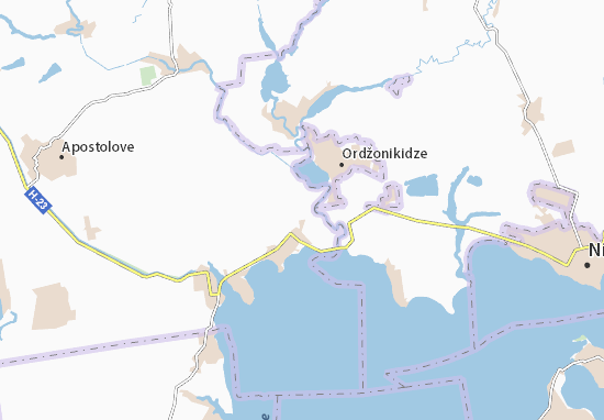 Karte Stadtplan Hranitne