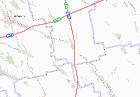 Kaart Plattegrond Mala Vasylivka