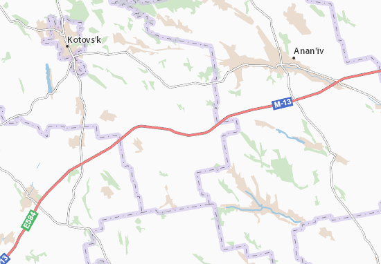 Karte Stadtplan Kachurivka