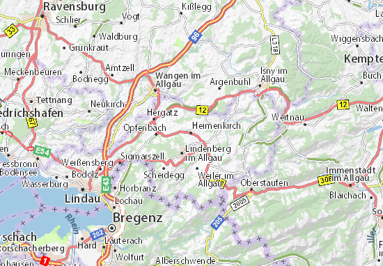Heimenkirch Map