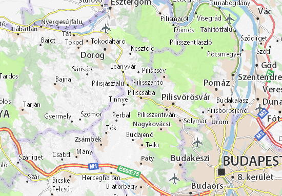 Piliscsaba Map
