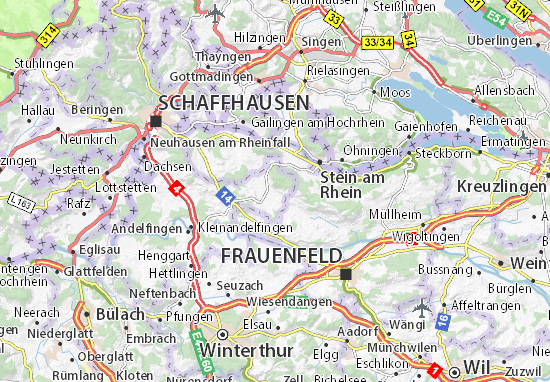 Karte Stadtplan Oberstammheim