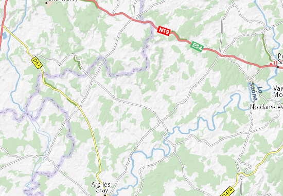 Mapa Fouvent-Saint-Andoche