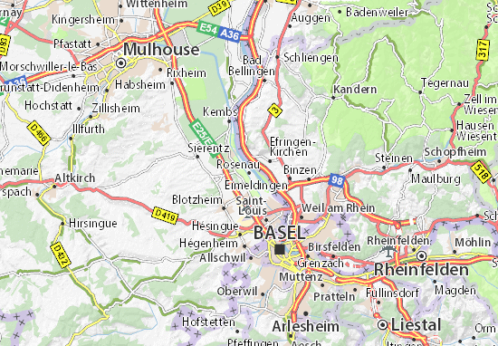 Karte Stadtplan Rosenau
