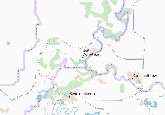 Karte Stadtplan Ust&#x27;-Donetskiy