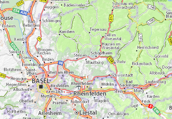 Karte Stadtplan Maulburg