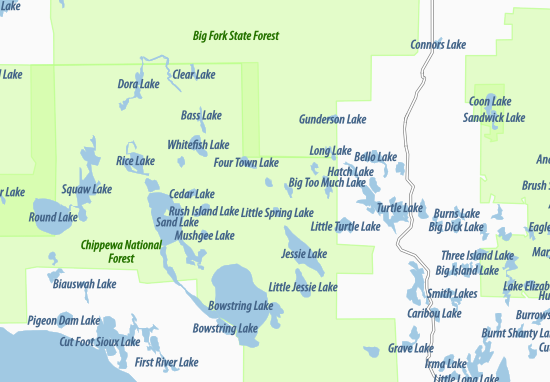 Kaart Plattegrond Spring Lake