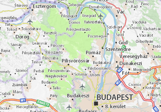 Karte Stadtplan Csobánka