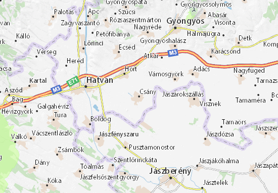 Csány Map