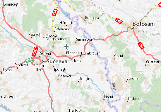 Dumbrăveni Map