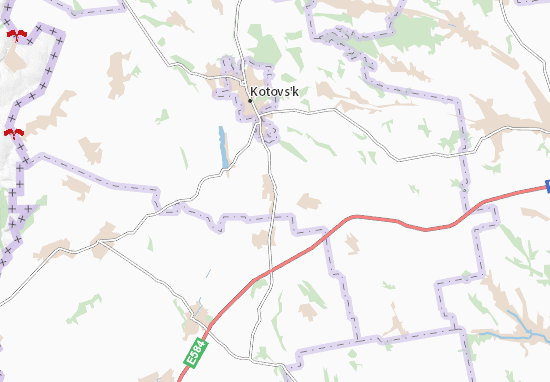 Mapa Bochmanivka